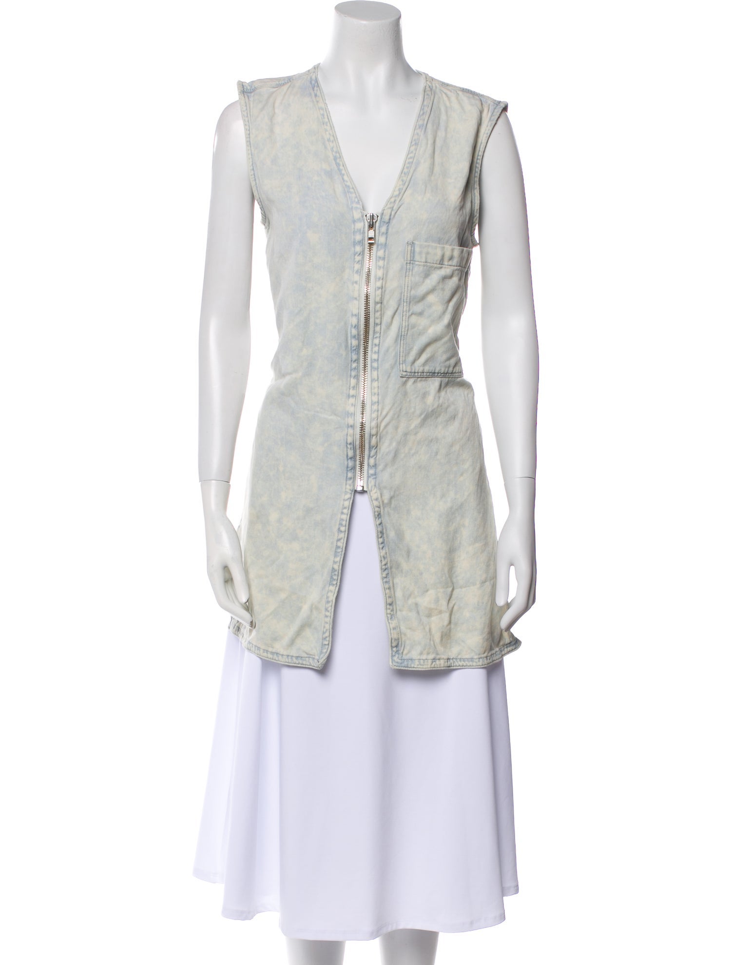 Helmut Lang V-Neck Sleeveless Tunic