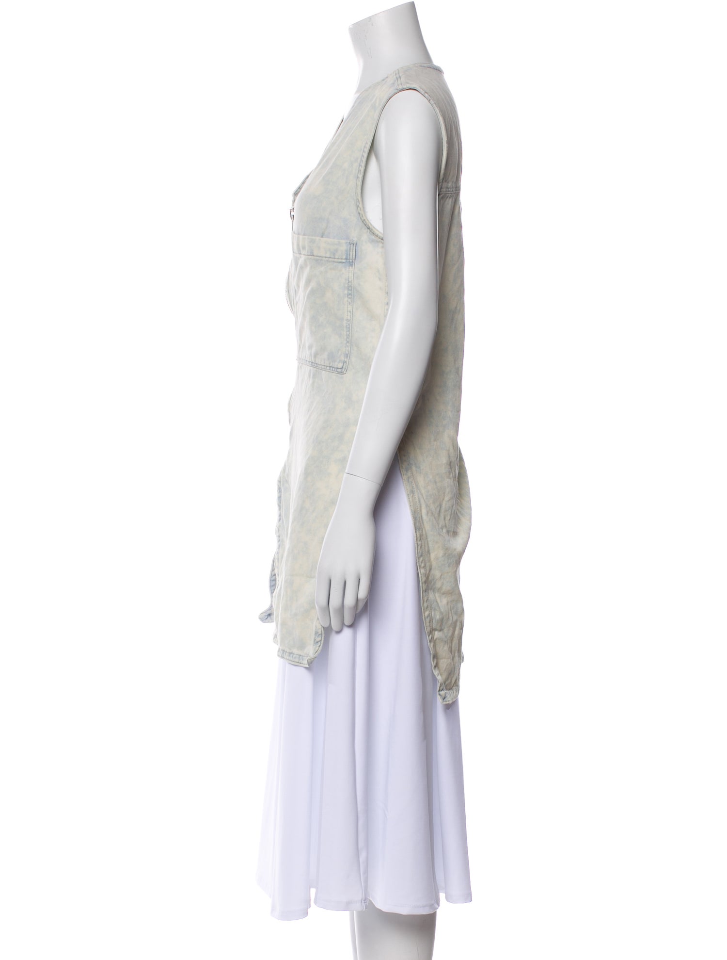 Helmut Lang V-Neck Sleeveless Tunic