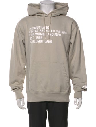 Helmut Lang Graphic Print Crew Neck Hoodie