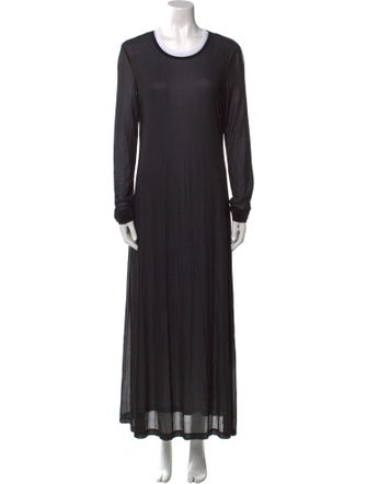 Helmut Lang Scoop Neck Long Dress