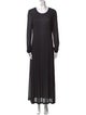 Helmut Lang Scoop Neck Long Dress