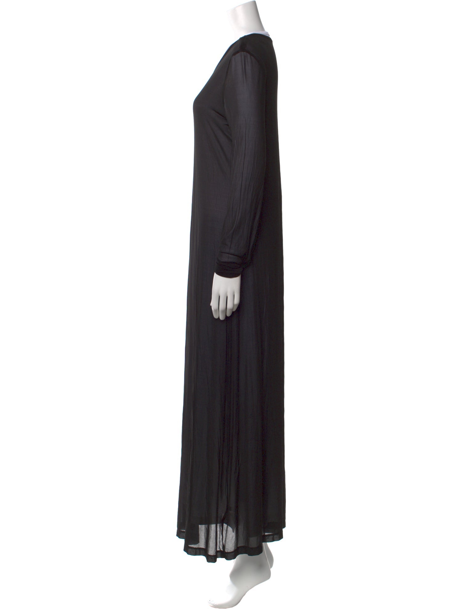 Helmut Lang Scoop Neck Long Dress