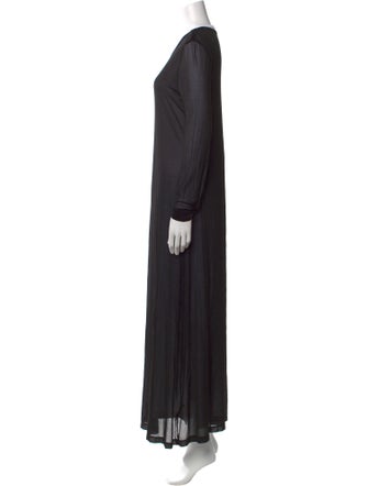Helmut Lang Scoop Neck Long Dress