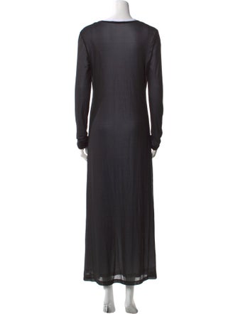 Helmut Lang Scoop Neck Long Dress