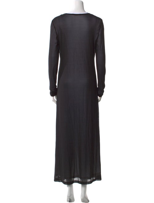 Helmut Lang Scoop Neck Long Dress