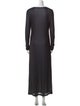 Helmut Lang Scoop Neck Long Dress