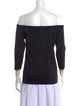 Helmut Lang Off-The-Shoulder Three-Quarter Sleeve Top