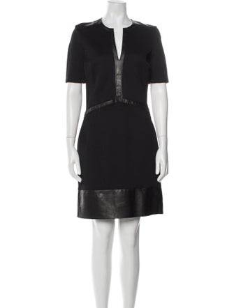 Helmut Lang V-Neck Knee-Length Dress