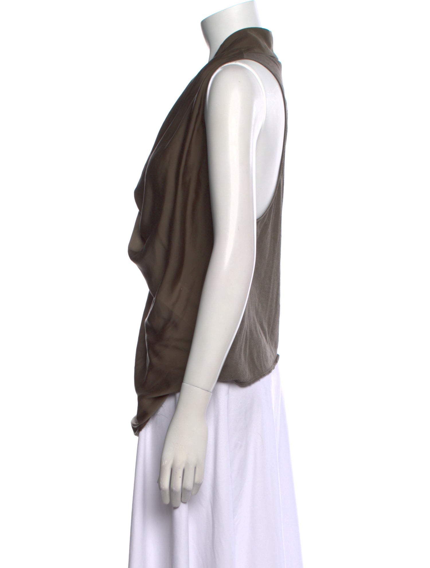 Helmut Lang Cowl Neck Sleeveless Blouse