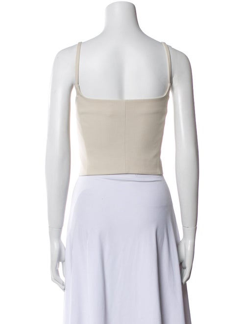 Helmut Lang Square Neckline Sleeveless Crop Top