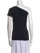 Helmut Lang One-Shoulder Short Sleeve Top