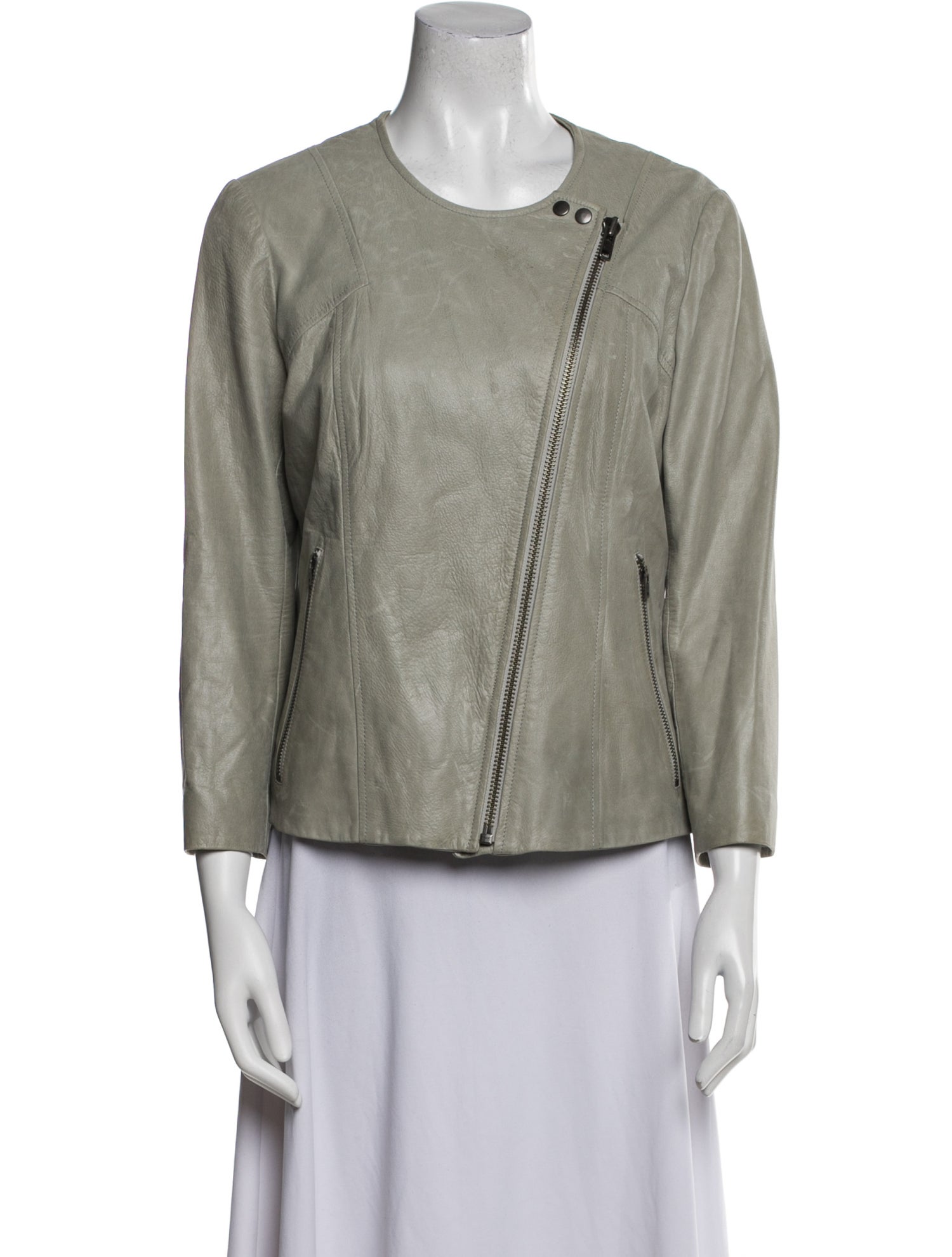 Helmut Lang Calf Leather Biker Jacket