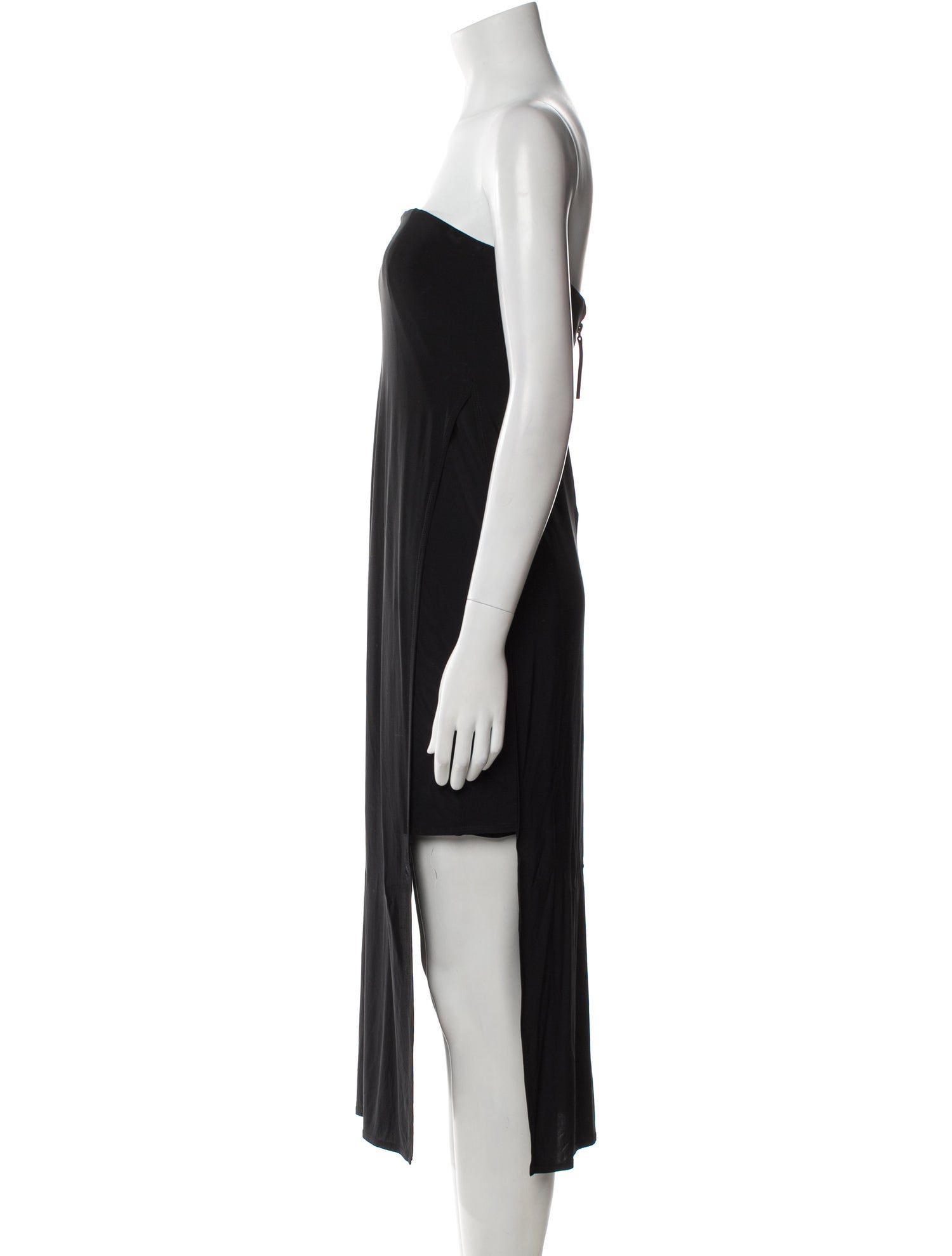 Helmut Lang Strapless Knee-Length Dress