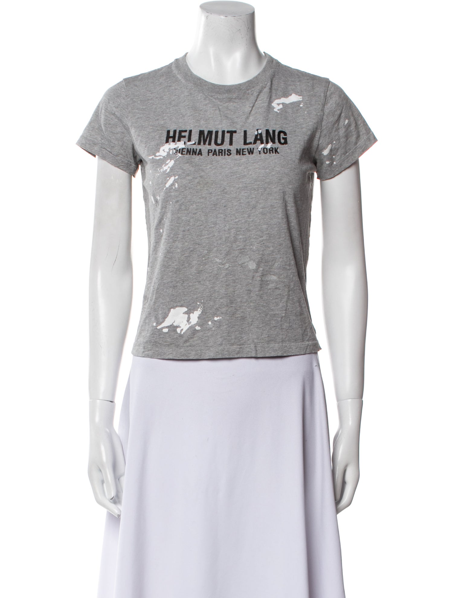 Helmut Lang Graphic Print Crew Neck T-Shirt