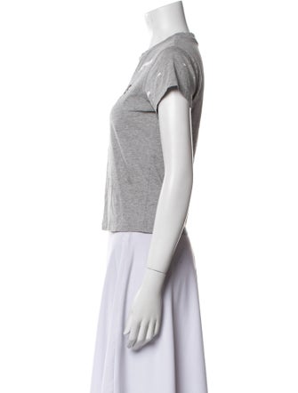 Helmut Lang Graphic Print Crew Neck T-Shirt