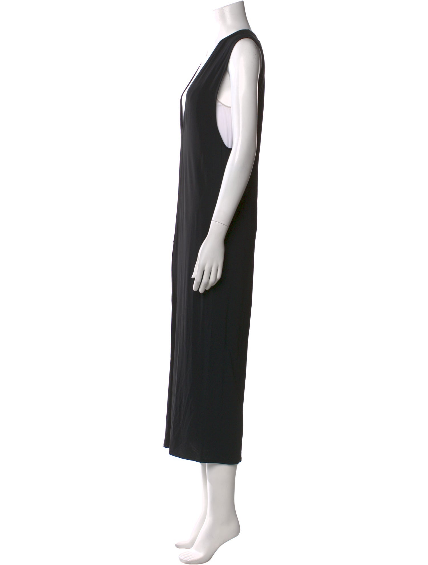 Helmut Lang V-Neck Long Dress