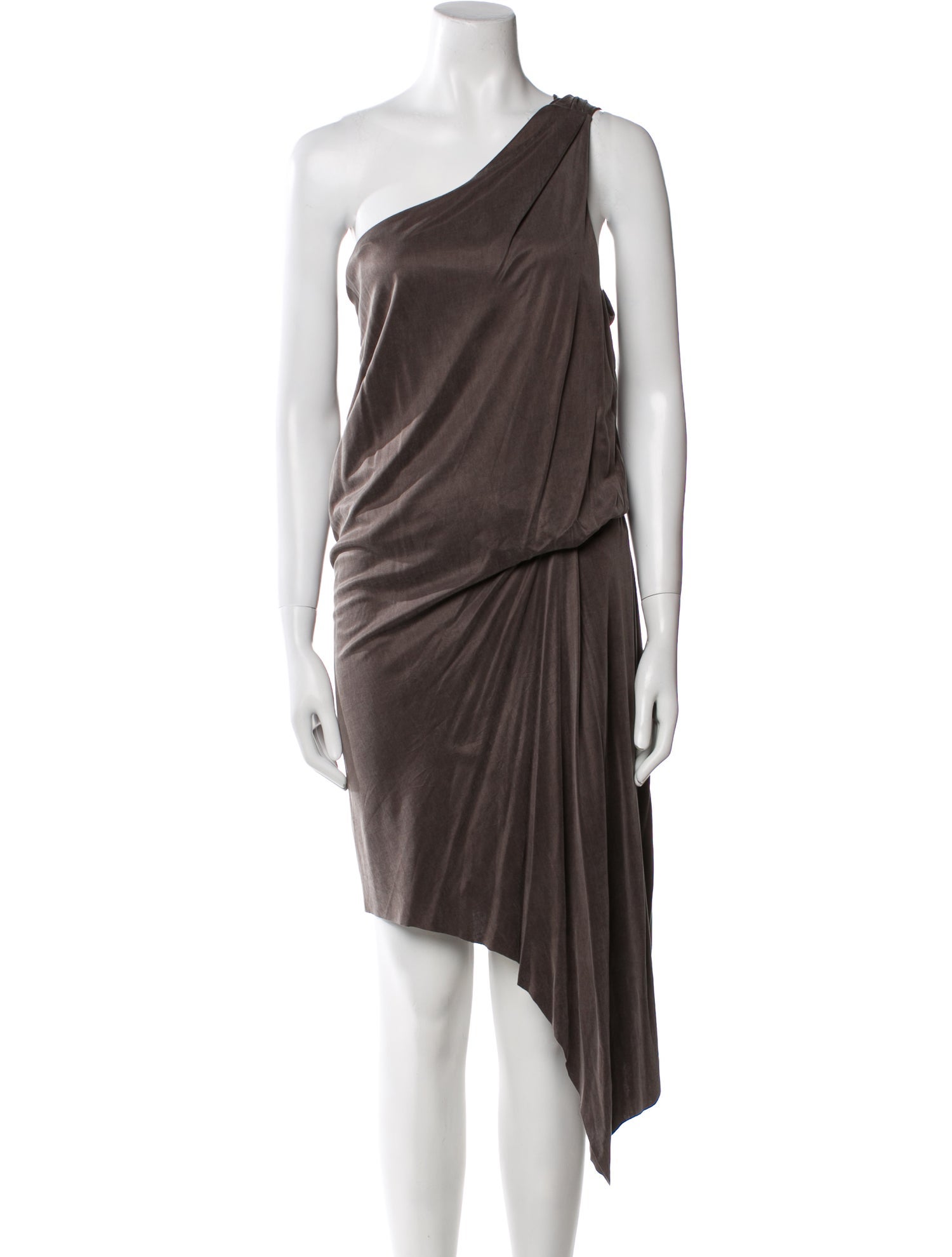 Helmut Lang One-Shoulder Knee-Length Dress