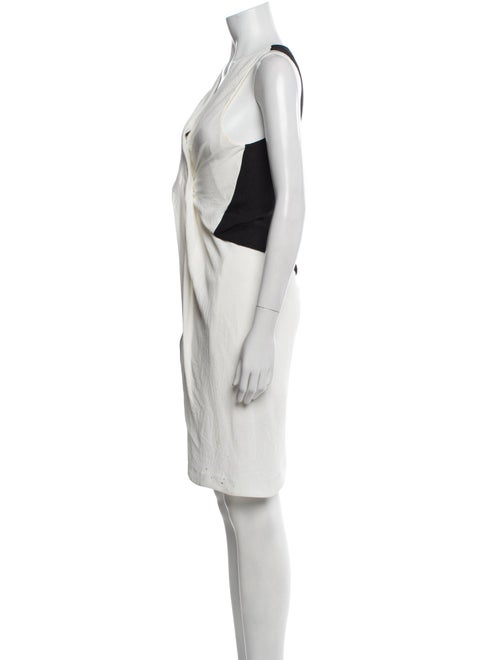 Helmut Lang V-Neck Knee-Length Dress