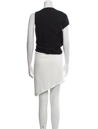Helmut Lang V-Neck Knee-Length Dress