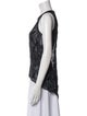 Helmut Lang Lace Pattern Scoop Neck Top