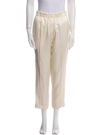 Helmut Lang Silk Straight Leg Pants