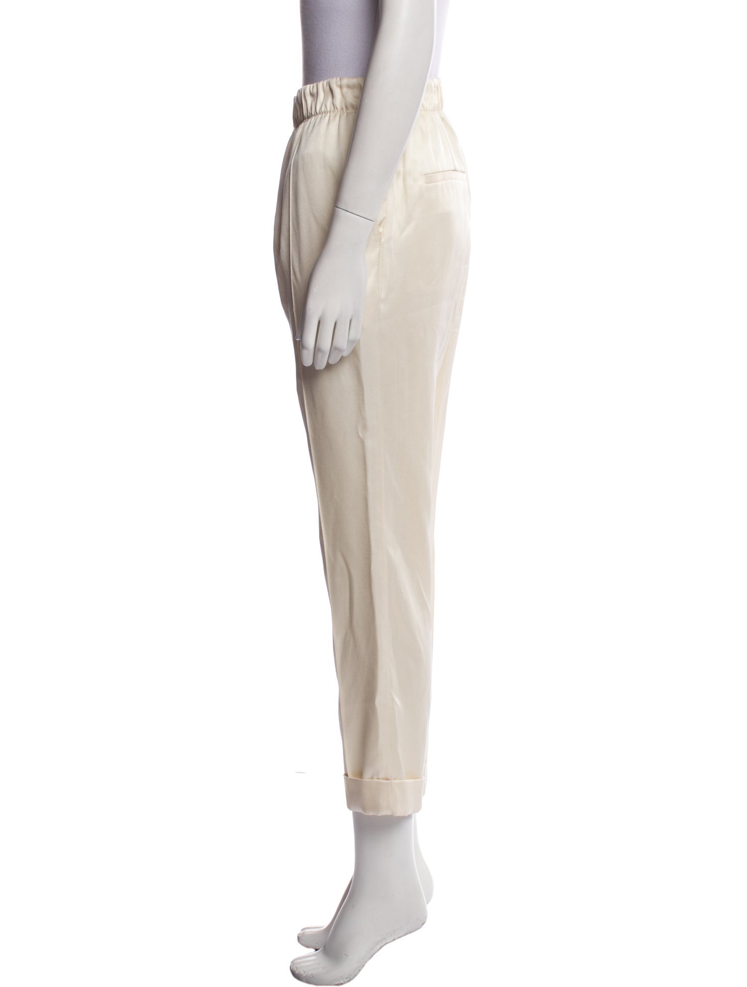 Helmut Lang Silk Straight Leg Pants