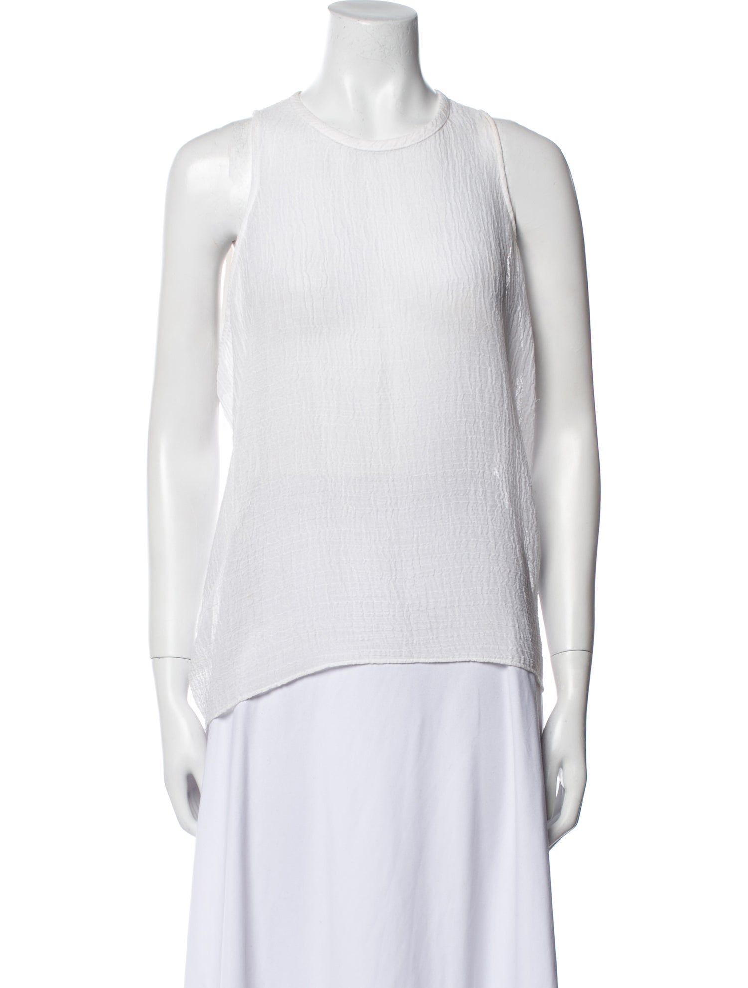 Helmut Lang Crew Neck Sleeveless Top
