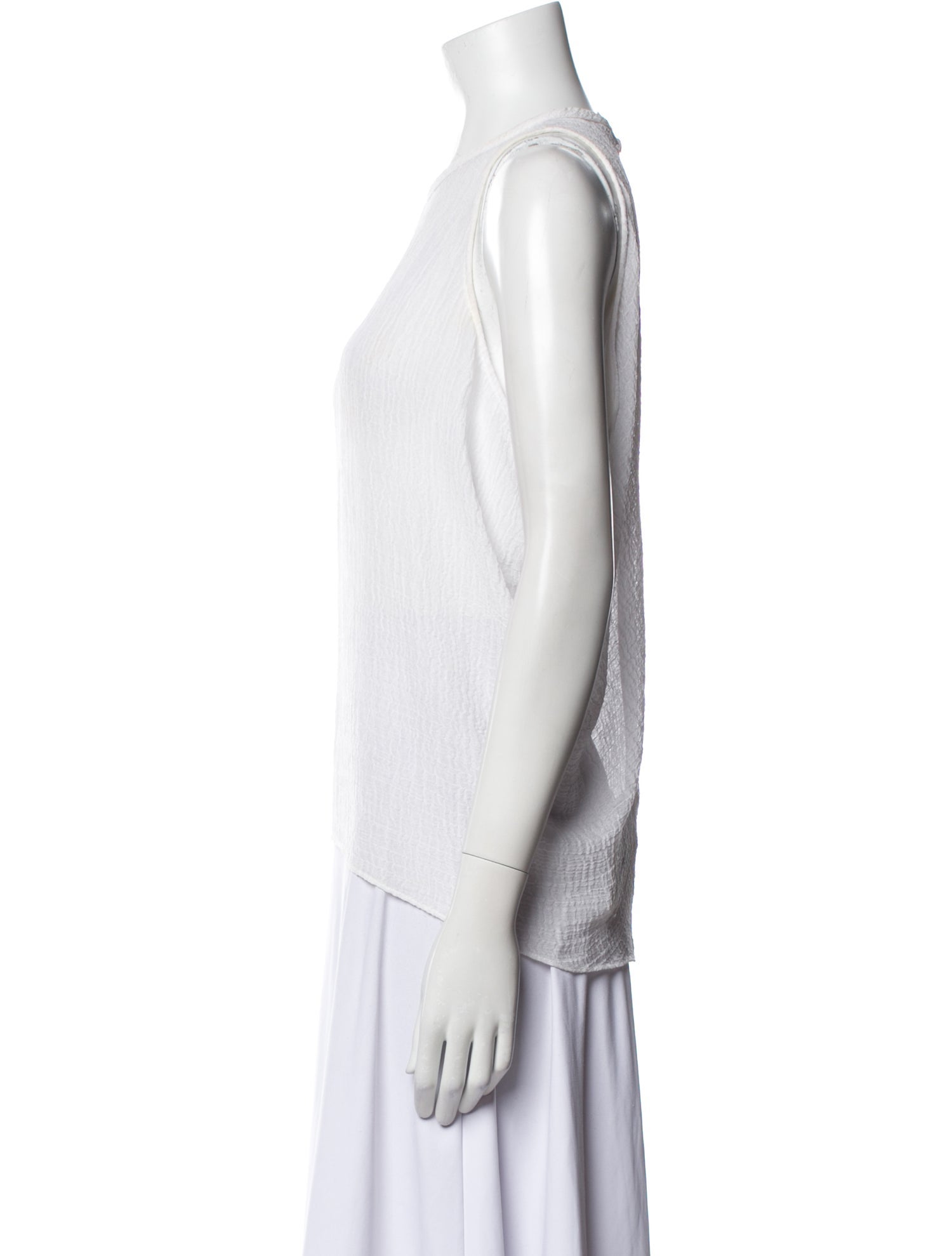 Helmut Lang Crew Neck Sleeveless Top
