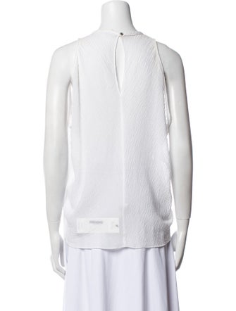 Helmut Lang Crew Neck Sleeveless Top