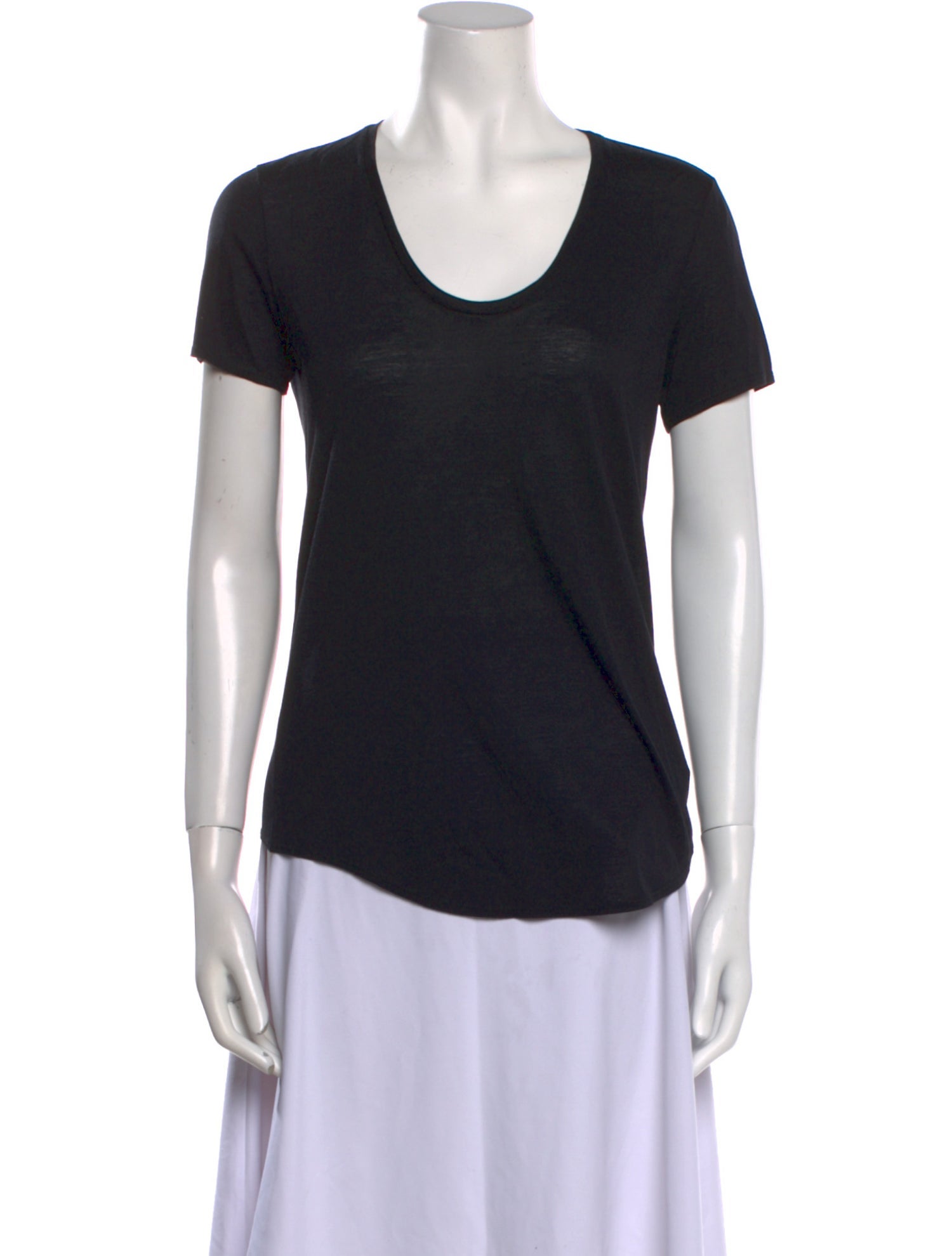 Helmut Lang Scoop Neck Short Sleeve T-Shirt