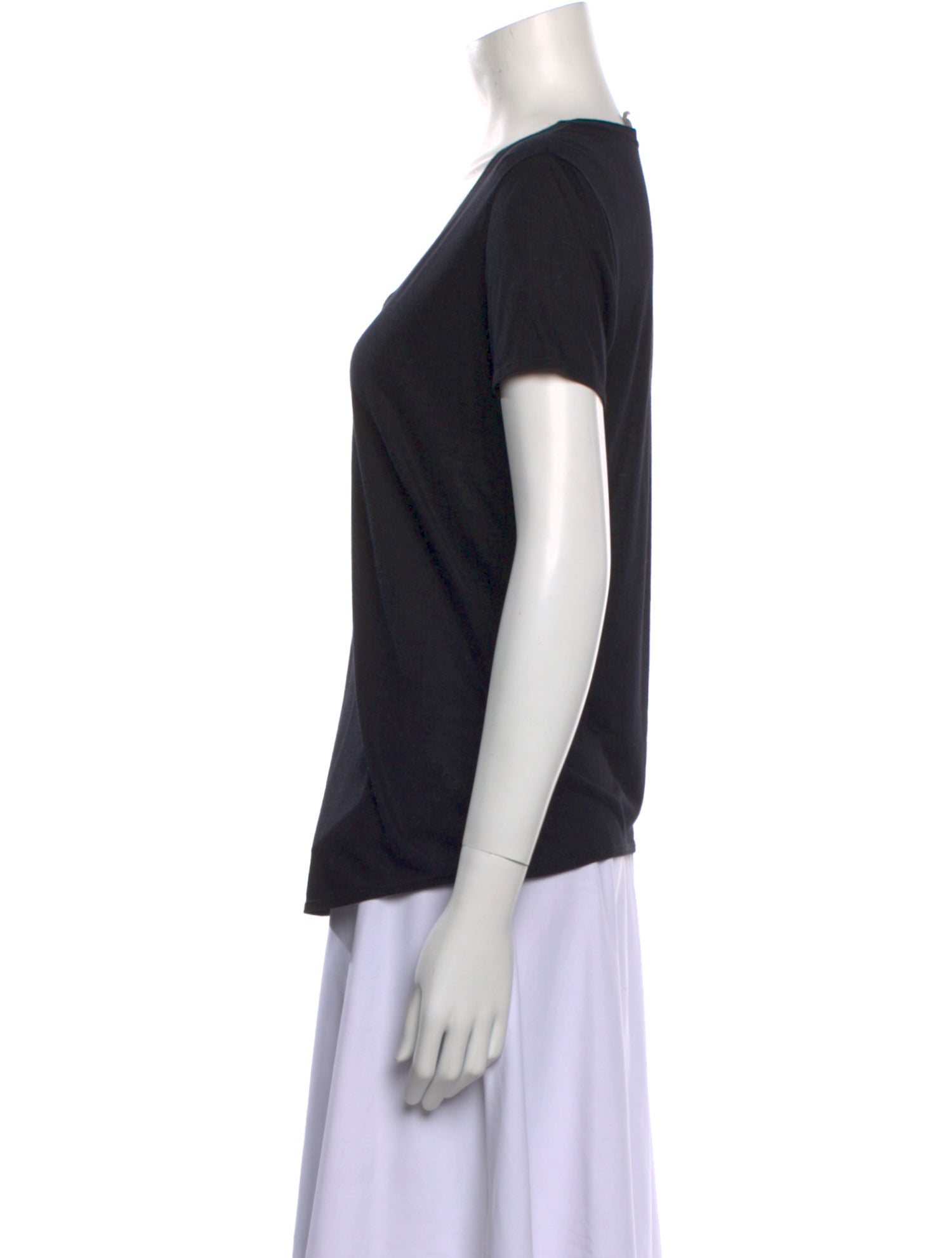 Helmut Lang Scoop Neck Short Sleeve T-Shirt