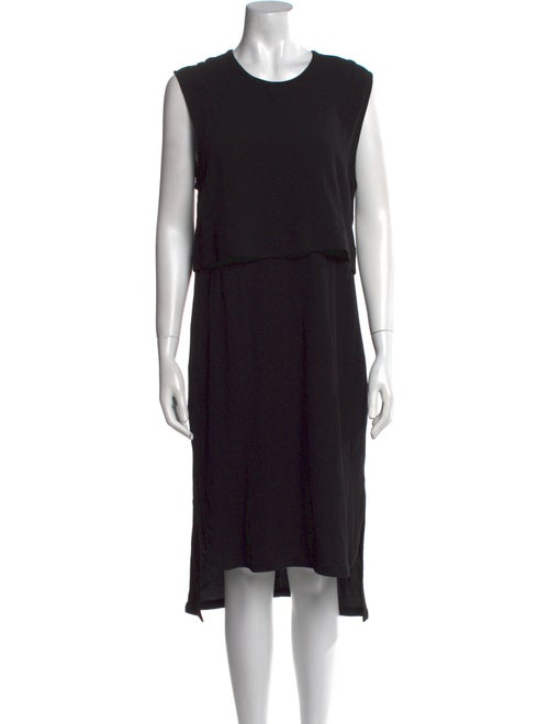 Helmut Lang Crew Neck Midi Length Dress