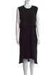 Helmut Lang Crew Neck Midi Length Dress