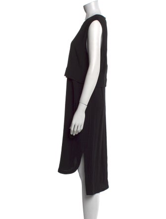 Helmut Lang Crew Neck Midi Length Dress