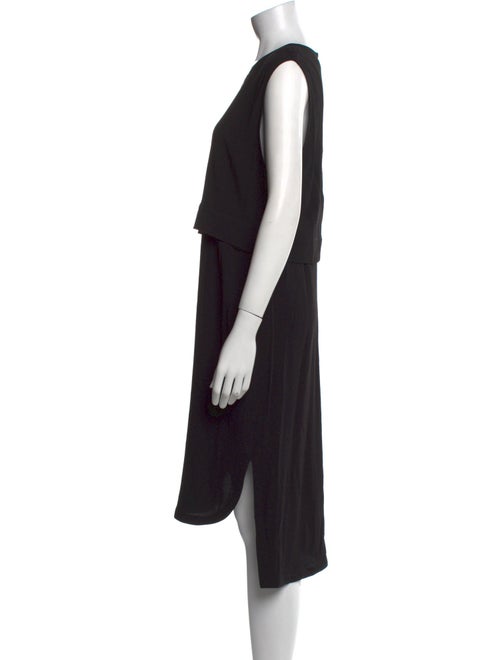 Helmut Lang Crew Neck Midi Length Dress