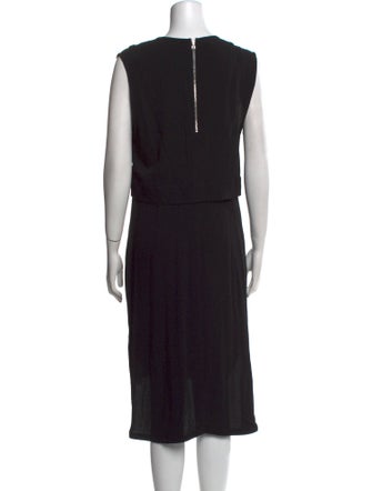 Helmut Lang Crew Neck Midi Length Dress