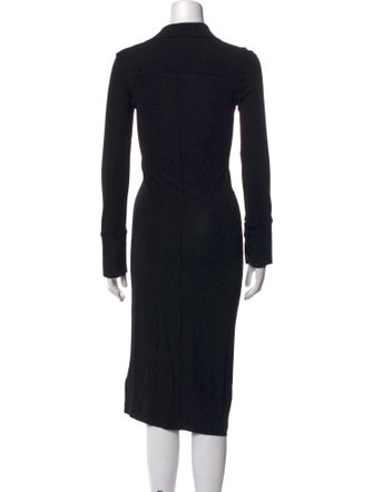 Helmut Lang V-Neck Midi Length Dress