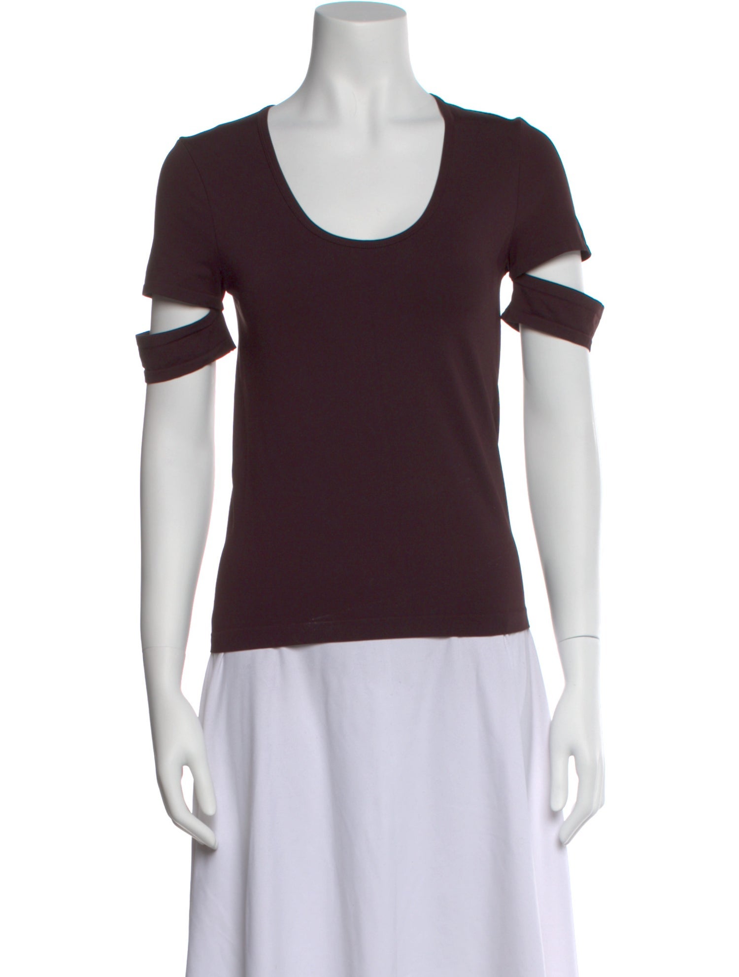 Helmut Lang Scoop Neck Short Sleeve T-Shirt