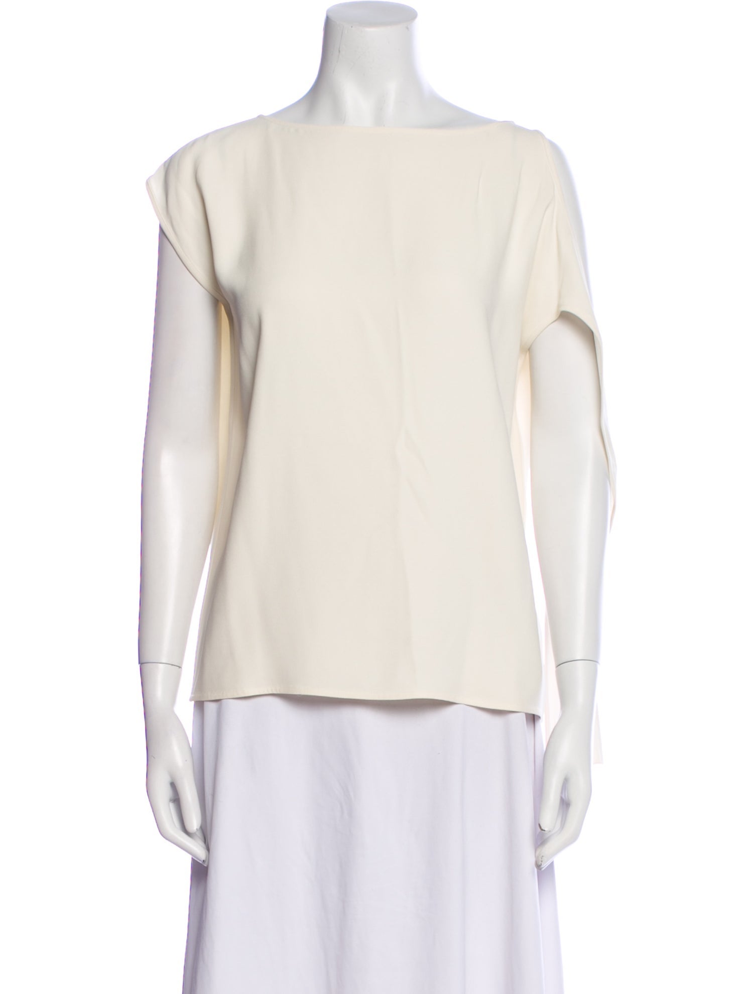 Helmut Lang Bateau Neckline Short Sleeve Top
