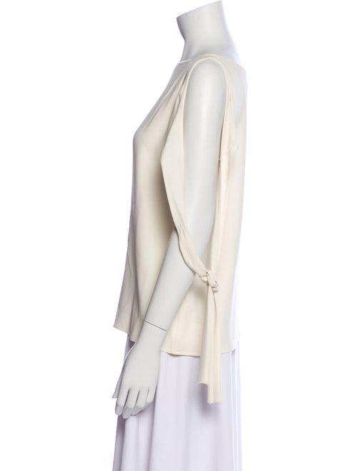 Helmut Lang Bateau Neckline Short Sleeve Top