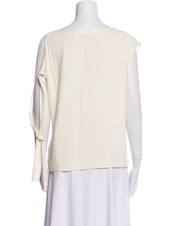 Helmut Lang Bateau Neckline Short Sleeve Top