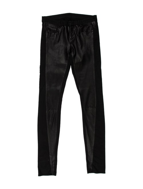 Helmut Lang Leather Skinny Leg Pants