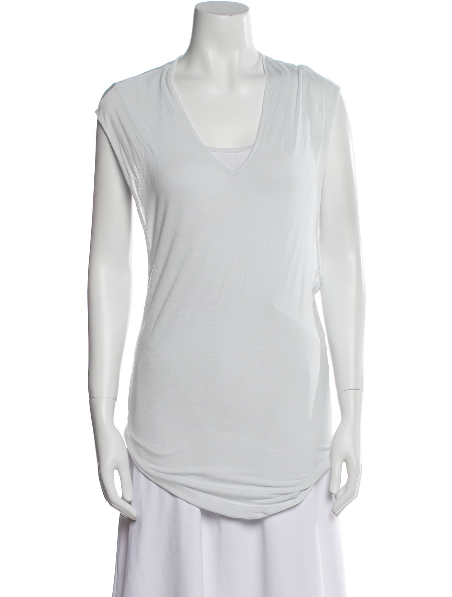 Helmut Lang V-Neck Sleeveless T-Shirt