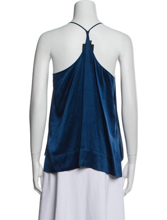Helmut Lang Silk Square Neckline Top