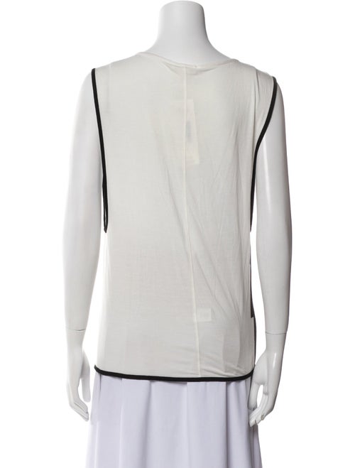 Helmut Lang Graphic Print Bateau Neckline Top