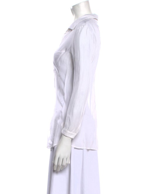 Helmut Lang Three-Quarter Sleeve Button-Up Top