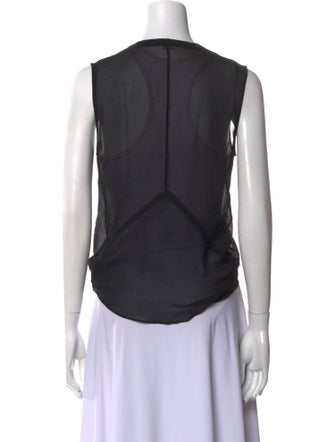 Helmut Lang Silk V-Neck Top
