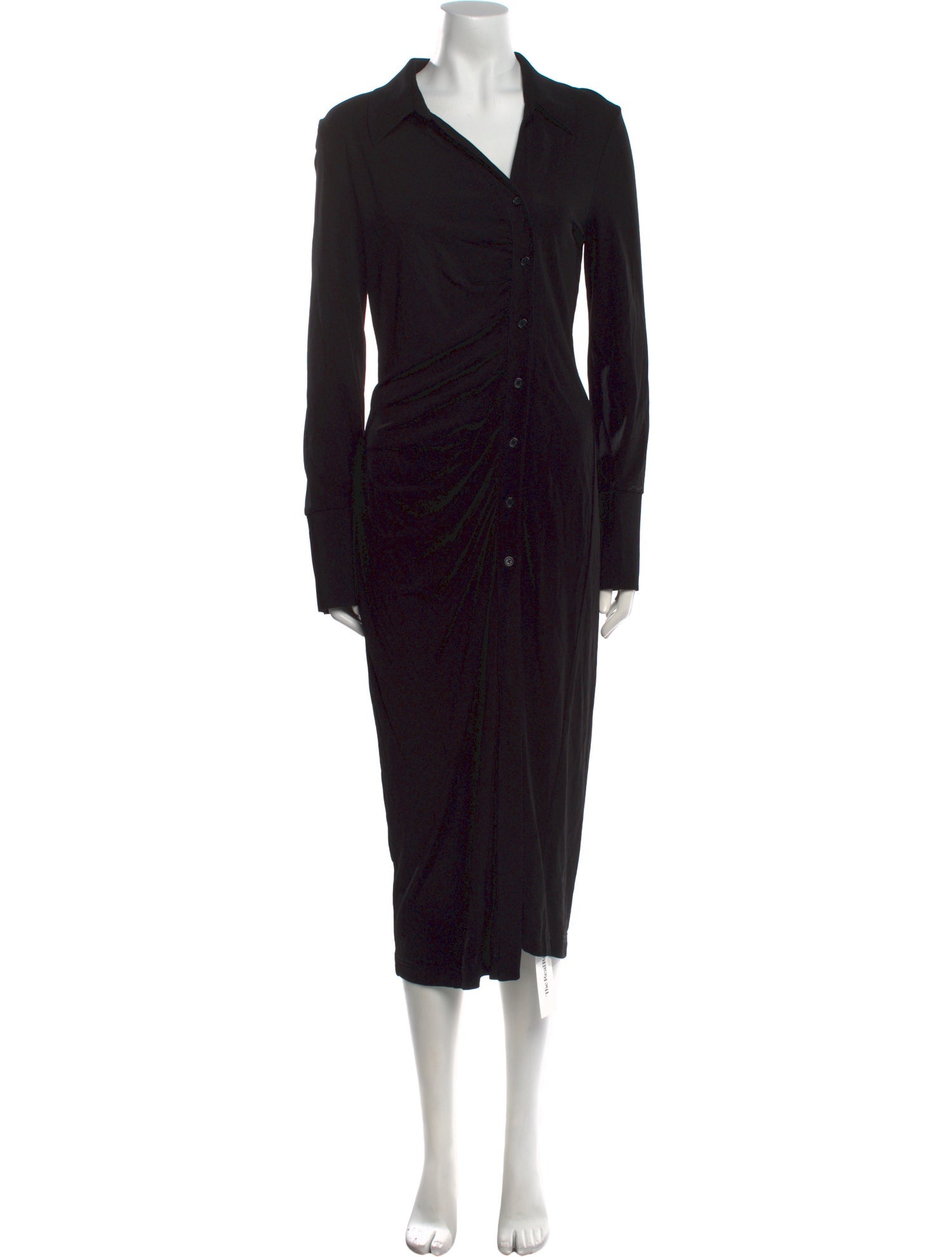 Helmut Lang V-Neck Long Dress