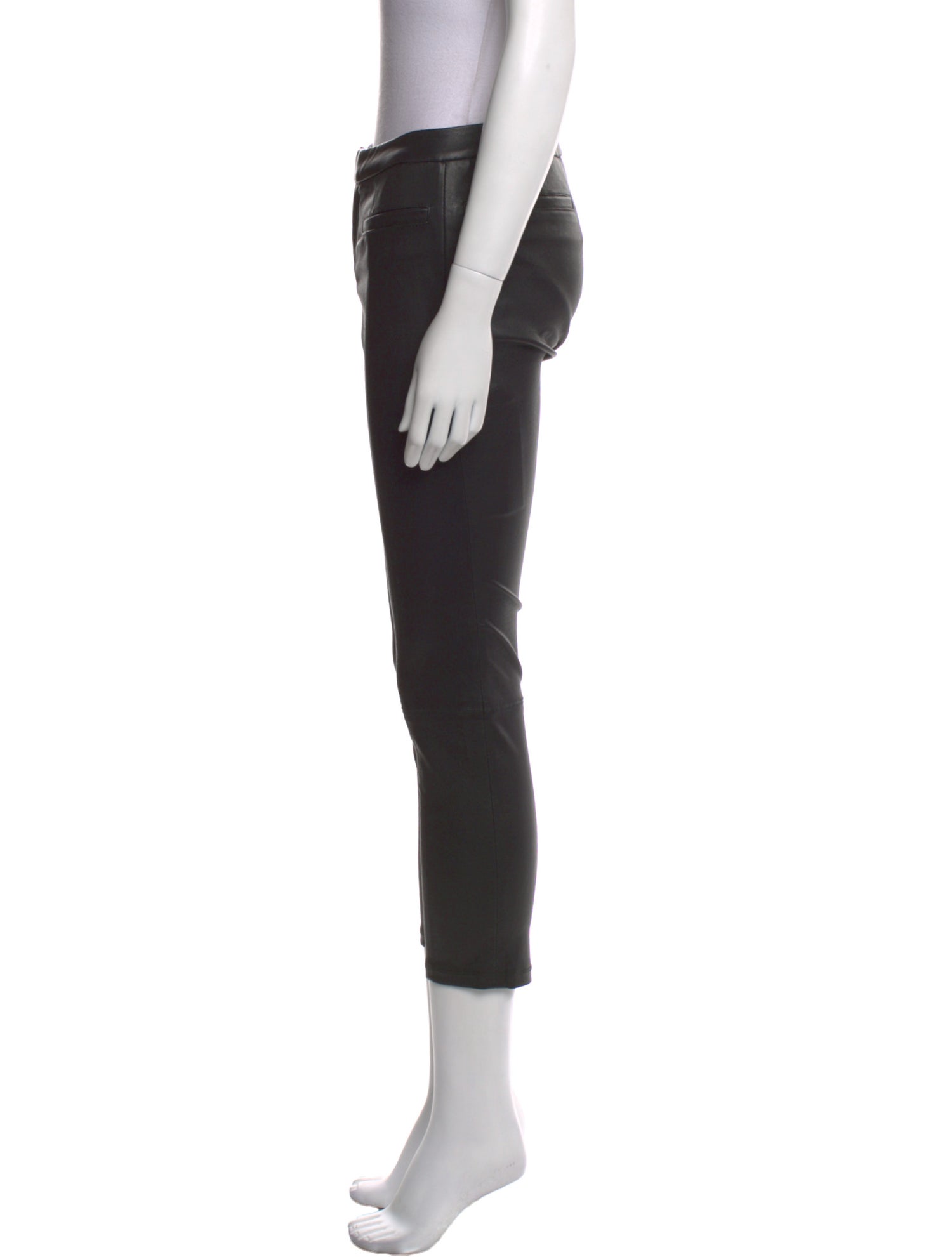 Helmut Lang Lamb Leather Skinny Leg Pants