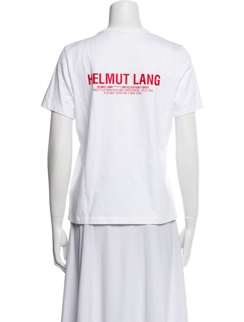 Helmut Lang Colorblock Pattern Crew Neck T-Shirt